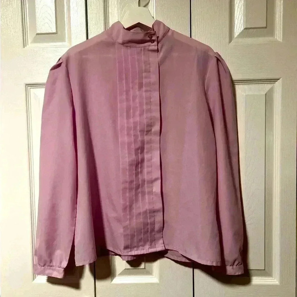 Vintage Scandals Mauve Blouse | Victorian Style | XL - Picture 1 of 10